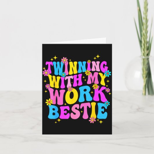 Twinning With My Work Ie Srit Week Friend Twin Karte (Vorderseite)