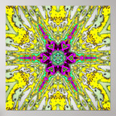 Twinöl und Essig - farbiges Muster v2 Poster (Vorne)