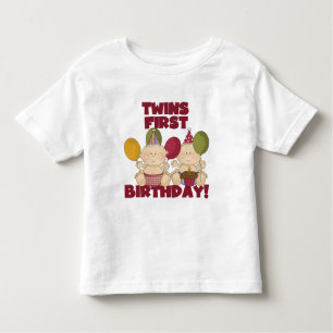 Twins 1. Geburtstag - Jungen T - Shirt und Geschen