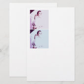 Twins Baby Announcement Briefpapier (Vorne/Hinten)