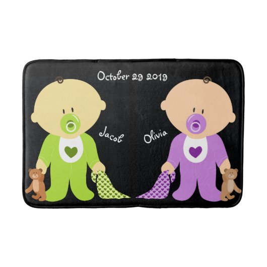 Twins Baby Bath Mat Badematte (Vorderseite)