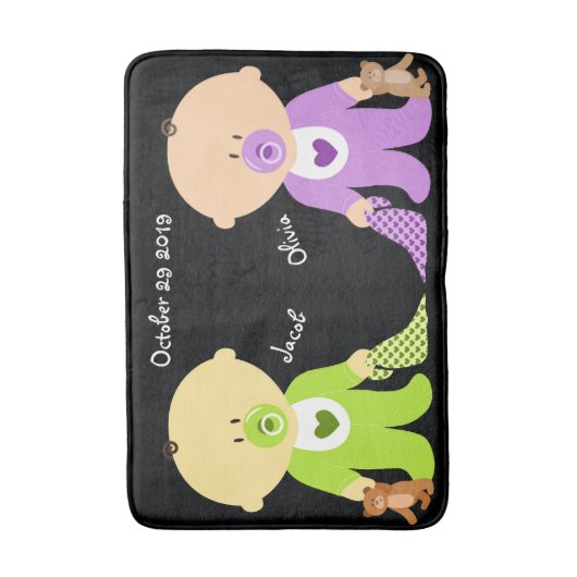 Twins Baby Bath Mat Badematte (Vorderseite Vertikal)