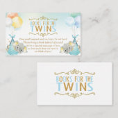 Twins Baby Boys Elephant bringen ein Buch stattdes Begleitkarte (Vorne/Hinten)