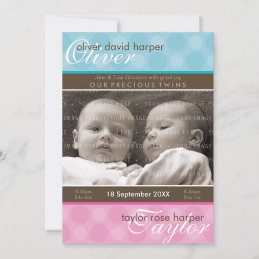 TWINS BABY DANKE: Harmonie 1P Ankündigung (Vorderseite)