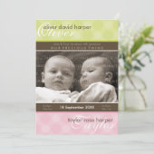 TWINS BABY DANKE: Harmonie 2P Ankündigung (Stehend Vorderseite)