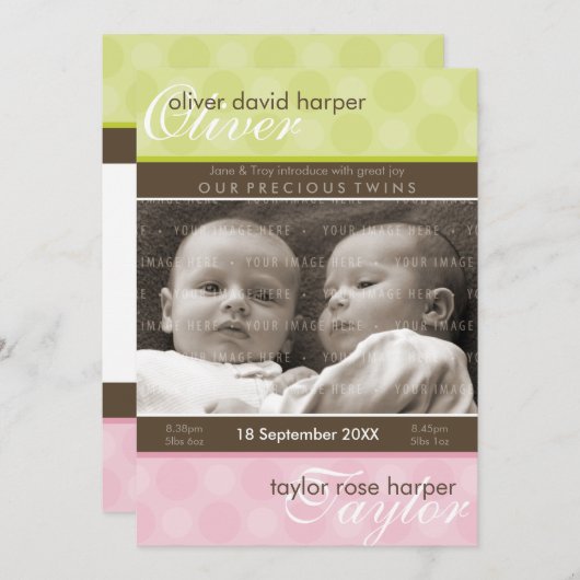 TWINS BABY DANKE: Harmonie 2P Ankündigung (Vorne/Hinten)