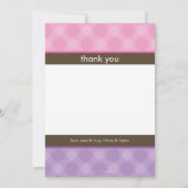 TWINS BABY DANKE: Harmonie 4P Dankeskarte (Rückseite)