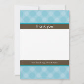 TWINS BABY DANKE: Harmonie 5P Dankeskarte (Rückseite)