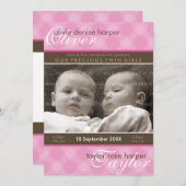 TWINS BABY DANKE :: Harmonie 6P Ankündigung (Vorne/Hinten)