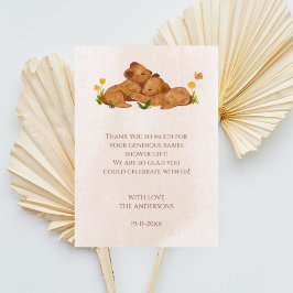 Twins Baby Dusche geschlechtsneutral Dankeschön Ka Dankeskarte