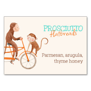 Twins Baby Dusche Niedlicher Affe Doppelstörung Tischnummer