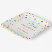 Twins Baby Duwer farbenfrohe Dots Muster Pappteller (Gewinkelt)