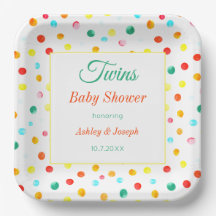 Twins Baby Duwer farbenfrohe Dots Muster