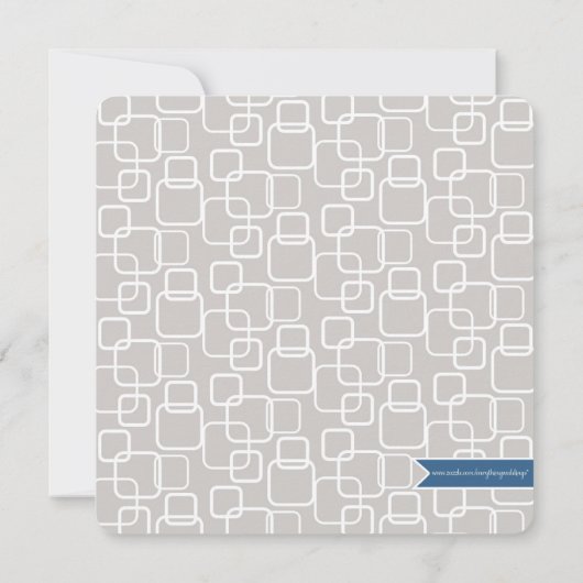 Twins Baby Duwer Heart Elephants Grau Blue Green Einladung (Rückseite)