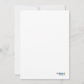 TWINS Baby Monkey 12x18 1. Geburtstag Einladung (Rückseite)