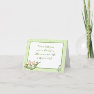 Twins Baby Showeinladung Einladung