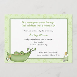 Twins Baby Shower Einladungen