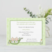 Twins Baby Shower Einladungen (Stehend Vorderseite)