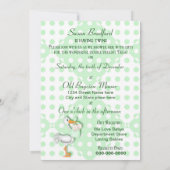 Twins Baby Shower Einladungen (Rückseite)