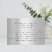 Twins Baby Shower Feet Glitzer Blue Boys Gray Einladung (Stehend Vorderseite)