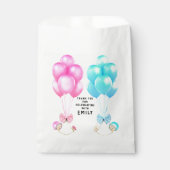 Twins Baby Shower Geschenktütchen (Vorderseite)