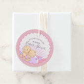Twins Baby Shower Girls ID642 Geschenkanhänger (Beispiel)
