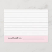 Twins Baby Shower Ideas Hinweiskarte (Rückseite)