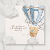 Twins Bearly Wait Teddy Bear Pop It When She Pops Geschenkanhänger (Rückseite)