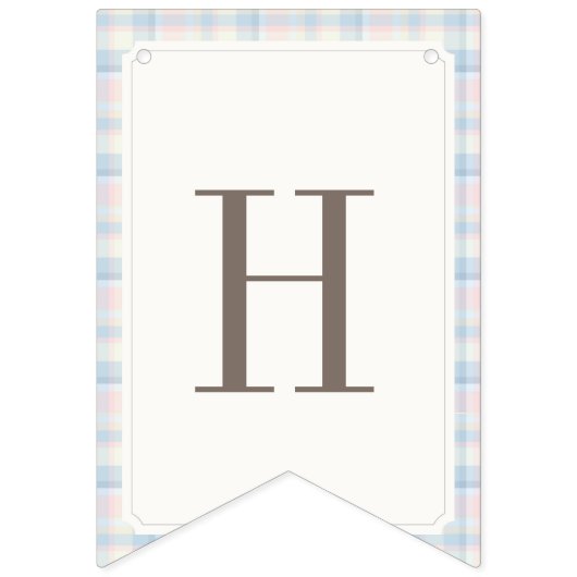 Twins Beary First Happy Birthday Wimpelkette (Zweite Fahne)