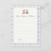 Twins Beary First Time Capsule Card Einladung (Vorderseite)