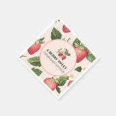 TWINS Berry Sweet Strawberry Baby Dusche Serviette (Ecke)