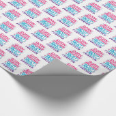 Twins Best Friends Forever - Junge und Mädchen Geschenkpapier (Ecke)