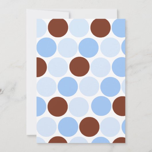 Twins Blue Giraffe Multiple Baby Dusche Einladung (Rückseite)