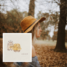 Twins Boho Baby Showcocktail Serviette