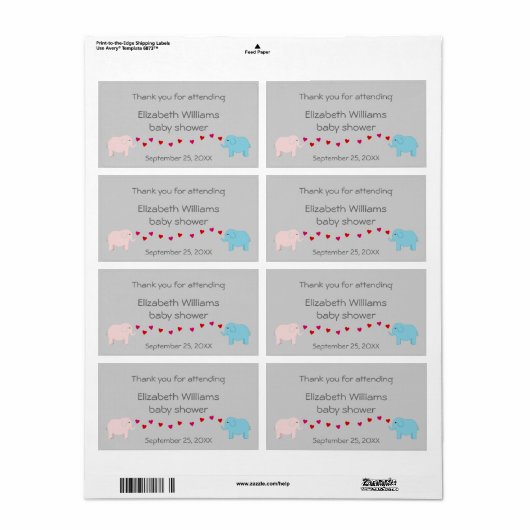 Twins Boy and Girl Elefanten Wasser Flasche Gefall (Vorne)