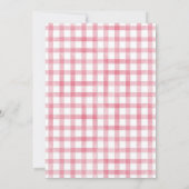 Twins Bunny Birthday Party mit rosa Brille, Einladung (Rückseite)