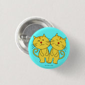 Twins Cat Button (Vorne & Hinten)