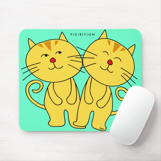 Twins Cat Mousepad (Mit Mouse)
