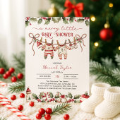 Twins Christmas Merry Little Baby Shower Einladung