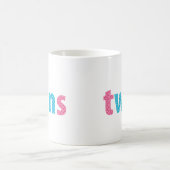 TWINS COLLECTION - gemischt {aqua + pink} Kaffeetasse (Mittel)