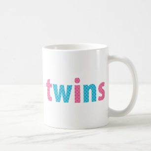 TWINS COLLECTION - gemischt {aqua + pink} Kaffeetasse