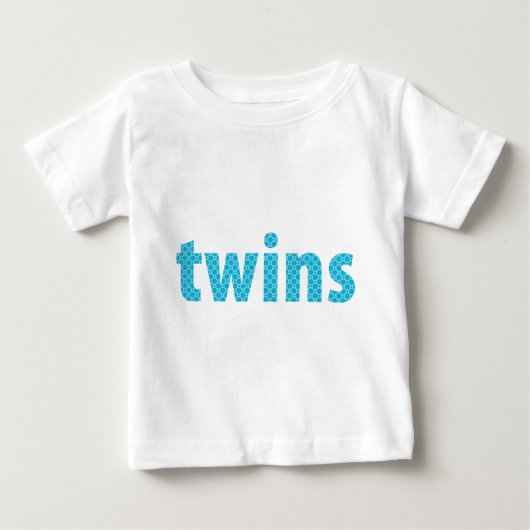 TWINS COLLECTION - Jungen {aqua} Baby T-shirt (Vorderseite)