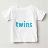 TWINS COLLECTION - Jungen {aqua} Baby T-shirt (Vorderseite)