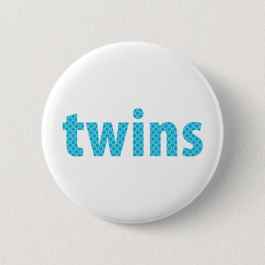 TWINS COLLECTION - Jungen {aqua} Button (Vorderseite)