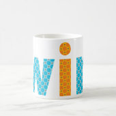 TWINS COLLECTION - Jungen {Orange + aqua} Kaffeetasse (Mittel)