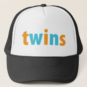 TWINS COLLECTION - Jungen {Orange + aqua} Truckerkappe