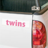 TWINS COLLECTION - Mädchen {pink} Autoaufkleber (Auf Lkw)