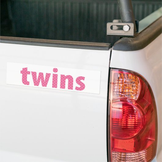 TWINS COLLECTION - Mädchen {pink} Autoaufkleber (Auf Lkw)