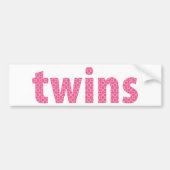 TWINS COLLECTION - Mädchen {pink} Autoaufkleber (Vorne)