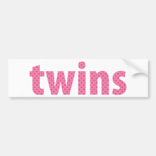 TWINS COLLECTION - Mädchen {pink} Autoaufkleber
